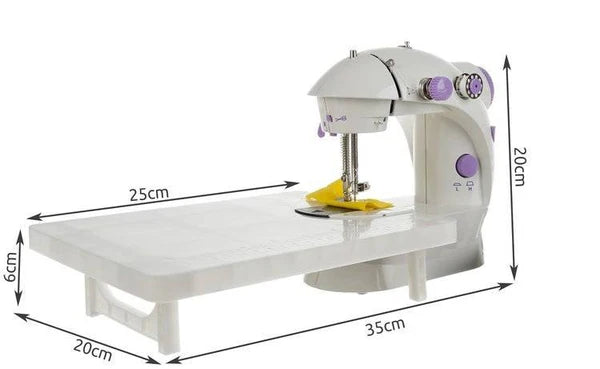 ماكينة خياطة كهربائية صغيرة 4 في 1 + طاولة هدية